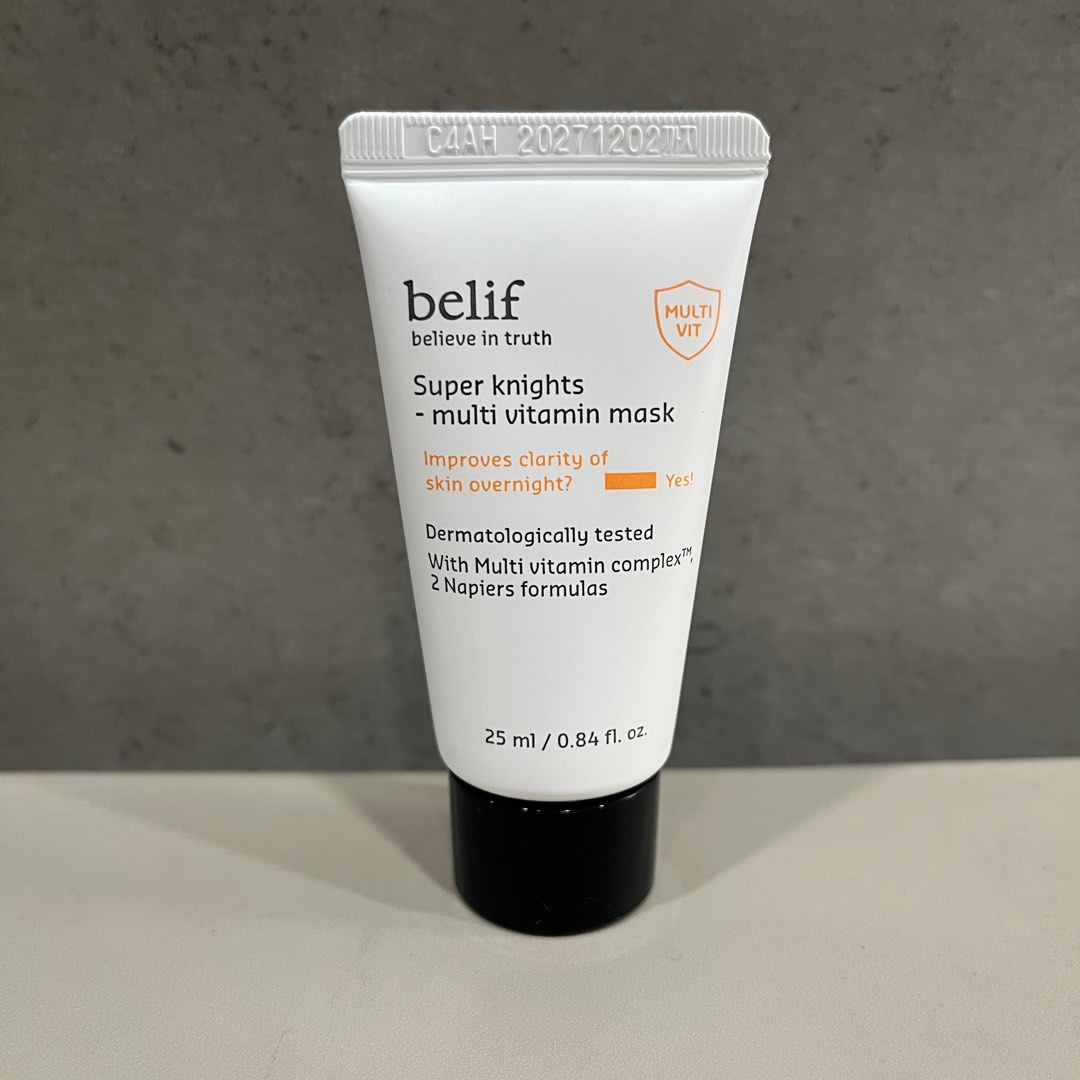 Mặt nạ ngủ dưỡng ẩm và dưỡng sáng da belif Multi Vitamin Mask 25ml mini