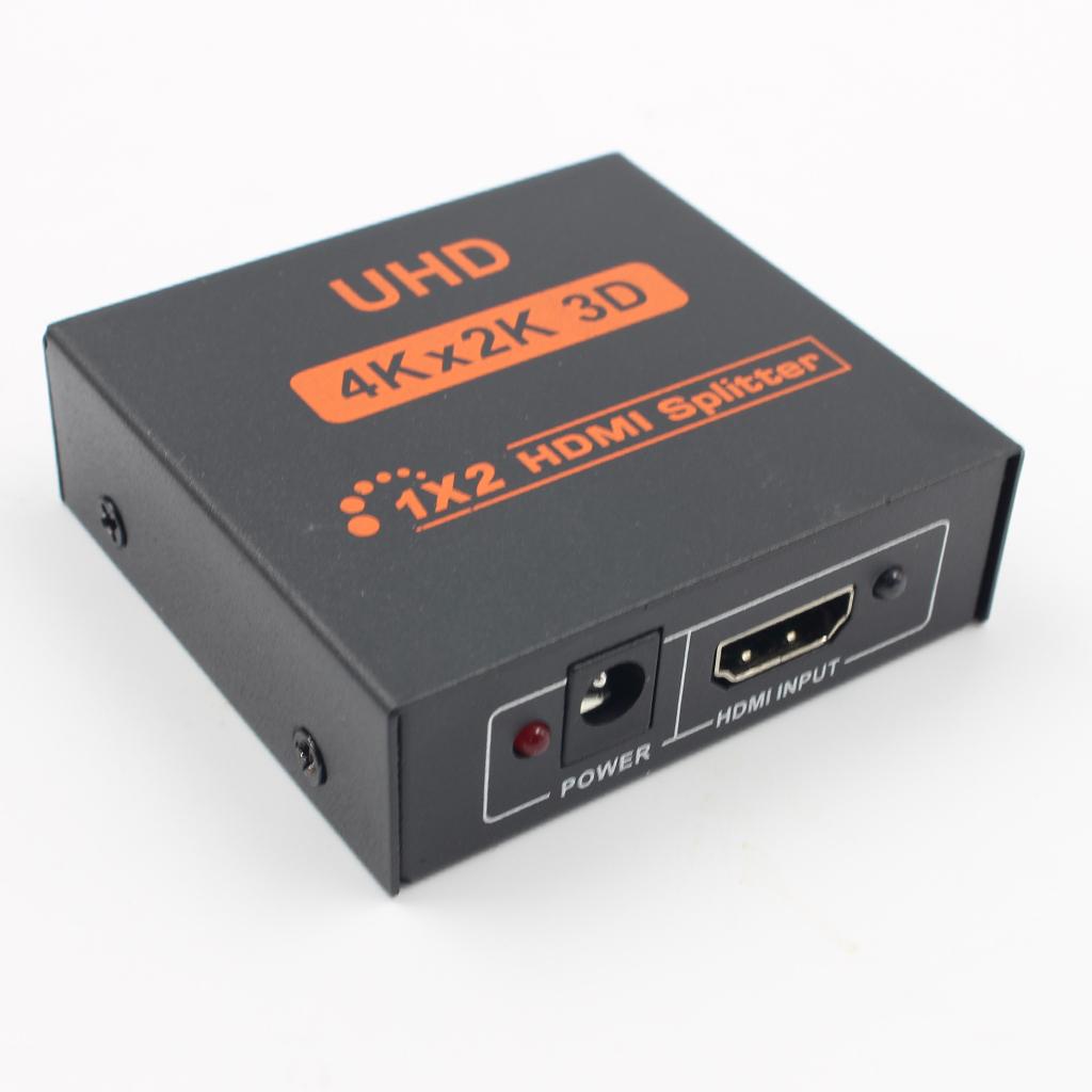 4K@30HZ 1080P 3D 1 IN 2 4K HDCP Stripper 1×2 HDMI Splitter Video Switcher For HDTV PS3