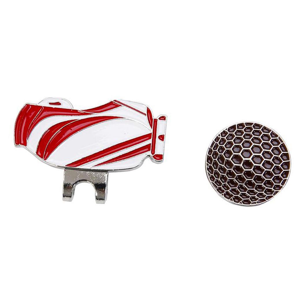 Golf Hat Clip with Detachable Magnetic Golf Ball Marker for Golf Cap Black