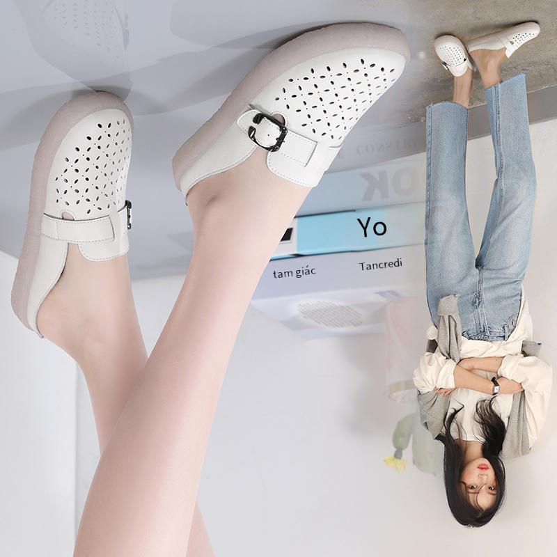 Giao hàng nhanh xăng đan dép chịu mài mòn chống trơn trượt đi trong nhà dép đi trong nhà mùa hè giày nữ còn hàng