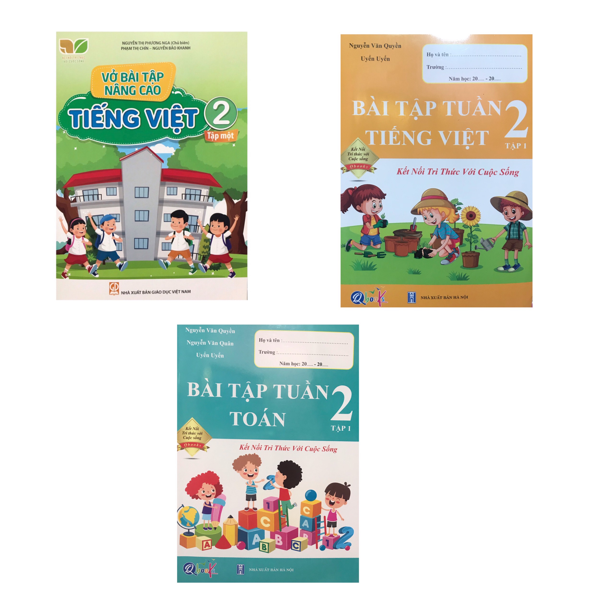 Combo 3 quyển Vở bài tập nâng cao tiếng việt 2 tập 1 + Bài tập tuần tiếng việt 2 tập 1 + bài tập tuần toán 2 tập 1
