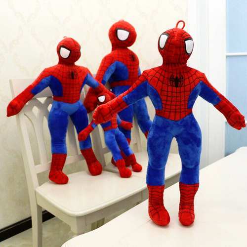 Gấu Bông Siêu Anh Hùng Người Nhện Spiderman (35cm----80cm) Hàng Xịn Cao Cấp (Tặng Kèm 1 Ví Da 12 Ngăn Đựng Thẻ Atm, Cccd)