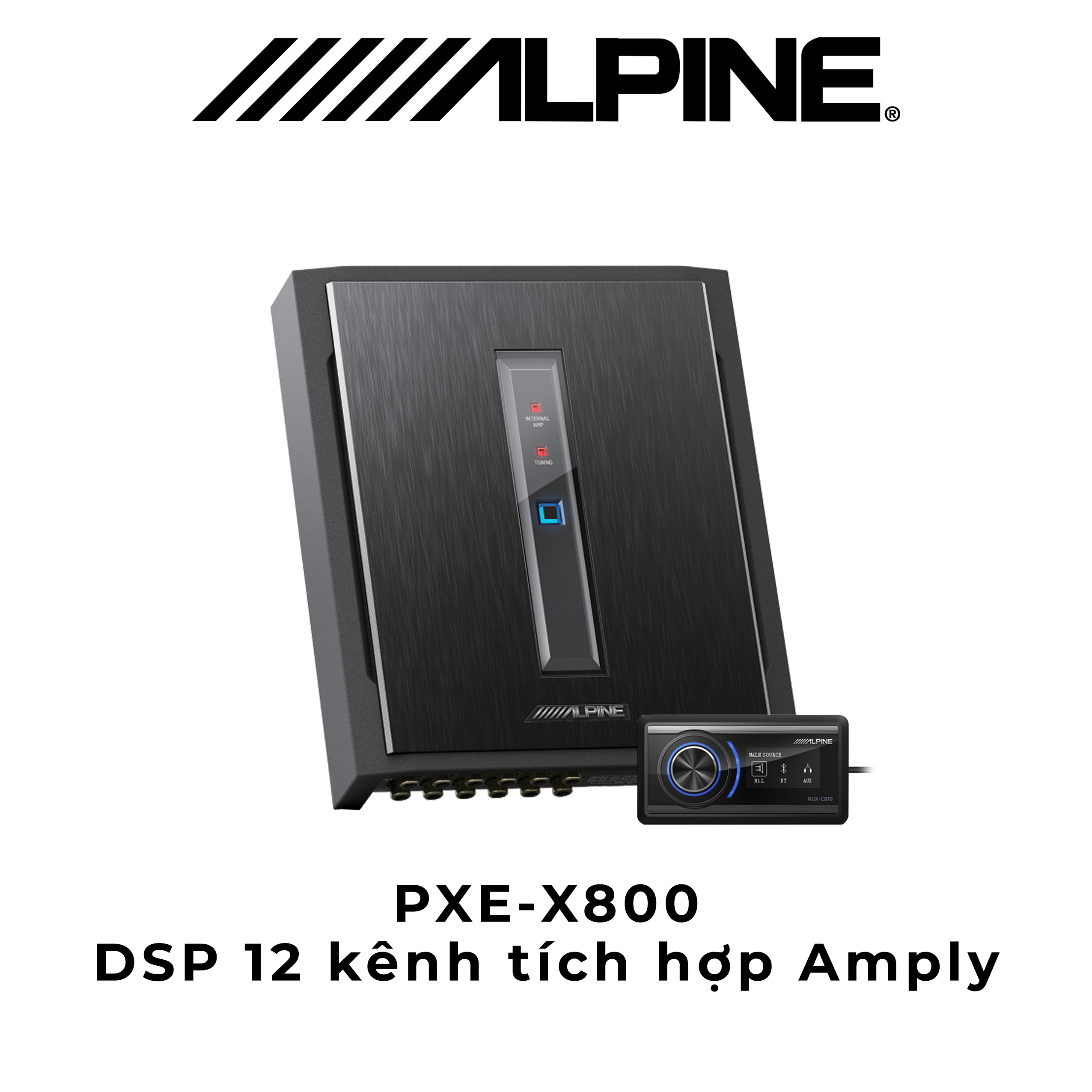 PXE-X800 Bộ xử lý DSP 12 kênh tích hợp Amply chính hãng Alpine