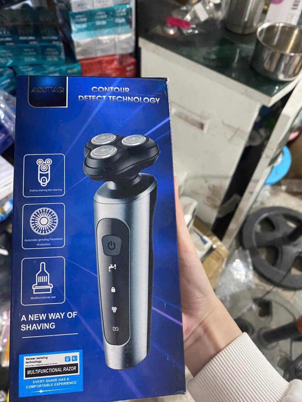 Máy Cạo Râu Lưỡi Dao Kép Đa Năng 3 Trong 1 Đầu Tông Đơ Cắt Tỉa Lông Mũi Chống Nước IPX7 Sạc Pin Màn Hình LED - Hàng Chính Hãng [Được đồng kiểm]