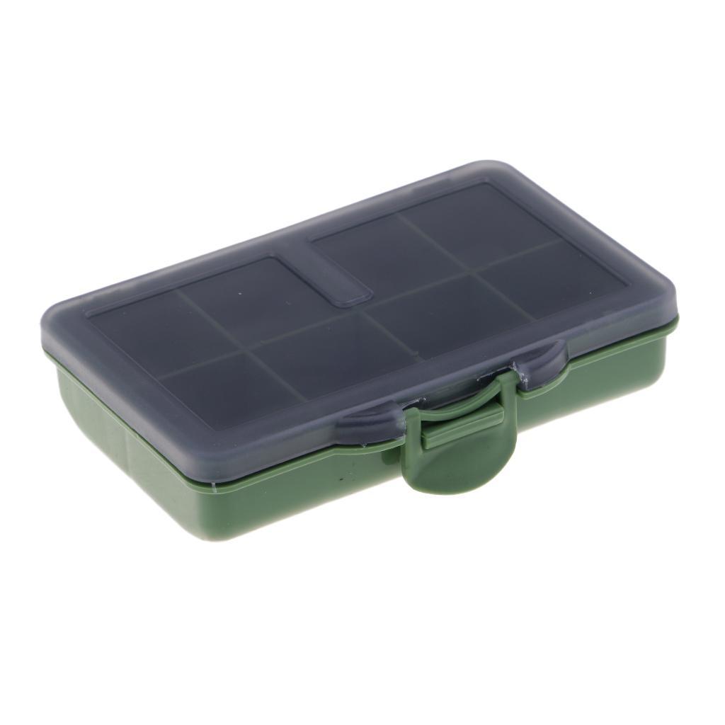 2 Pieces Carp Coarse Fishing Tackle Box Bit Complete Box System for Hooks Swivels Beads Spinners Tackle