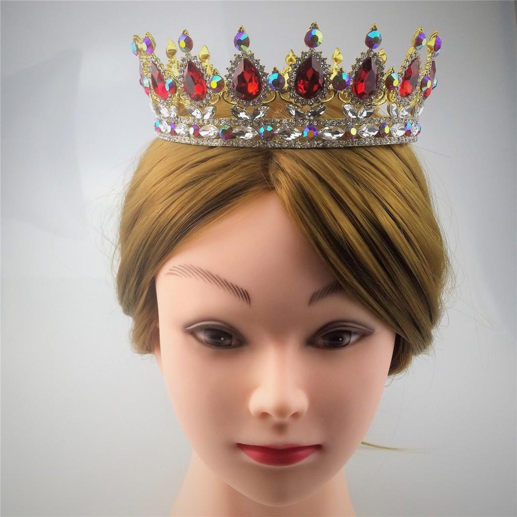Wedding Bride Tiara Crystal Headband Royal Princess Crown Hair Accessory