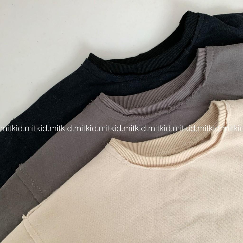Áo nỉ trơnchất nỉ mềm thời trang cho bé