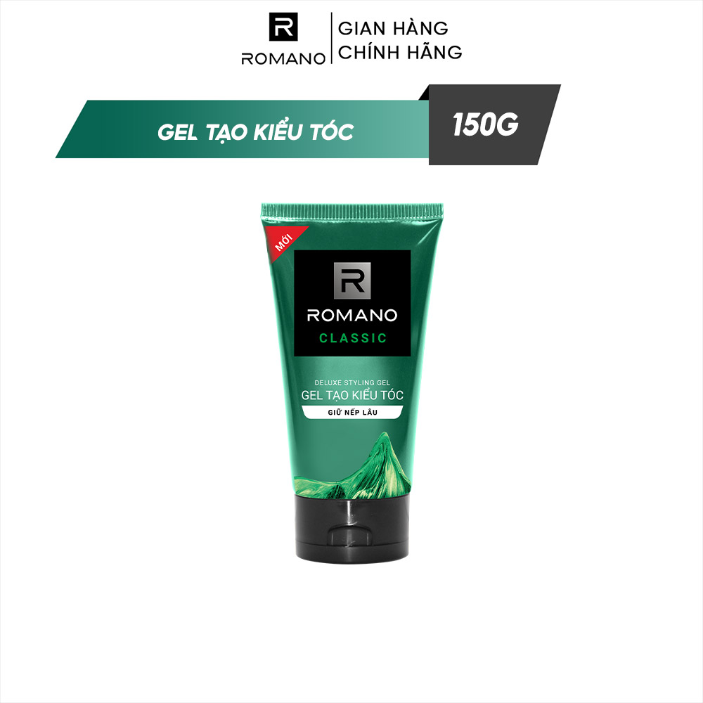 Gel vuốt tóc Romano Classic 150g (giữ nếp lâu/giữ nếp siêu cứng)