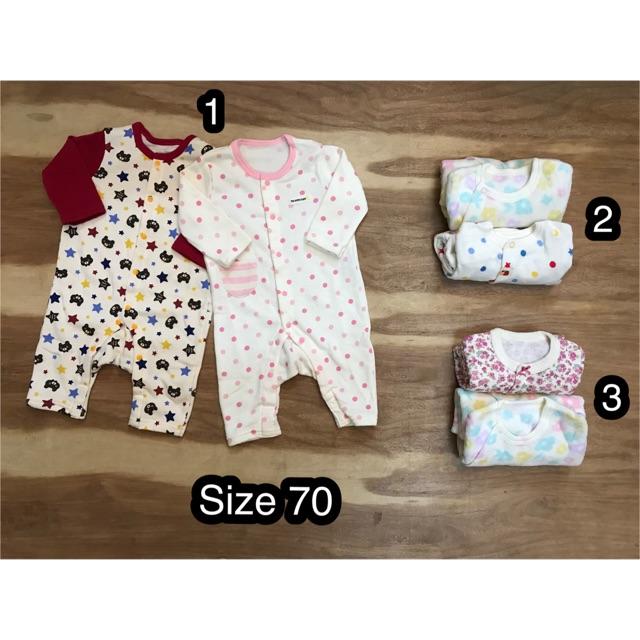 Set 2 body bé gái xuất Nhật (size 70)