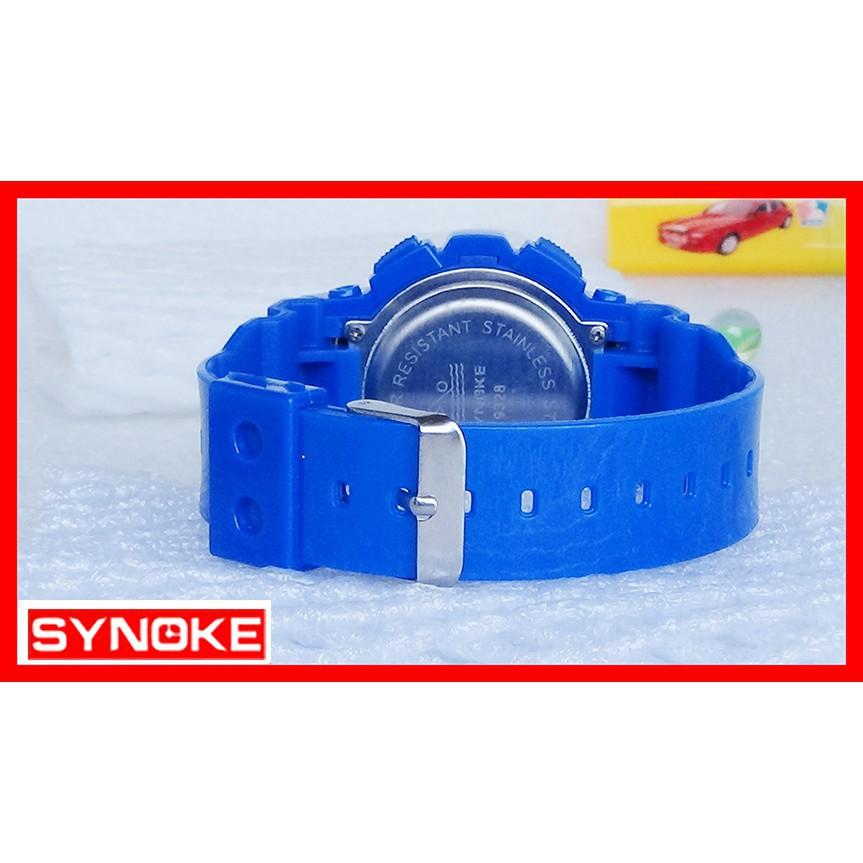 ĐỒNG HỒ TRẺ EM BÉ TRAI, BÉ GÁI SYNOKE 9328 DÂY SILICON CHỐNG NƯỚC (XANH) K