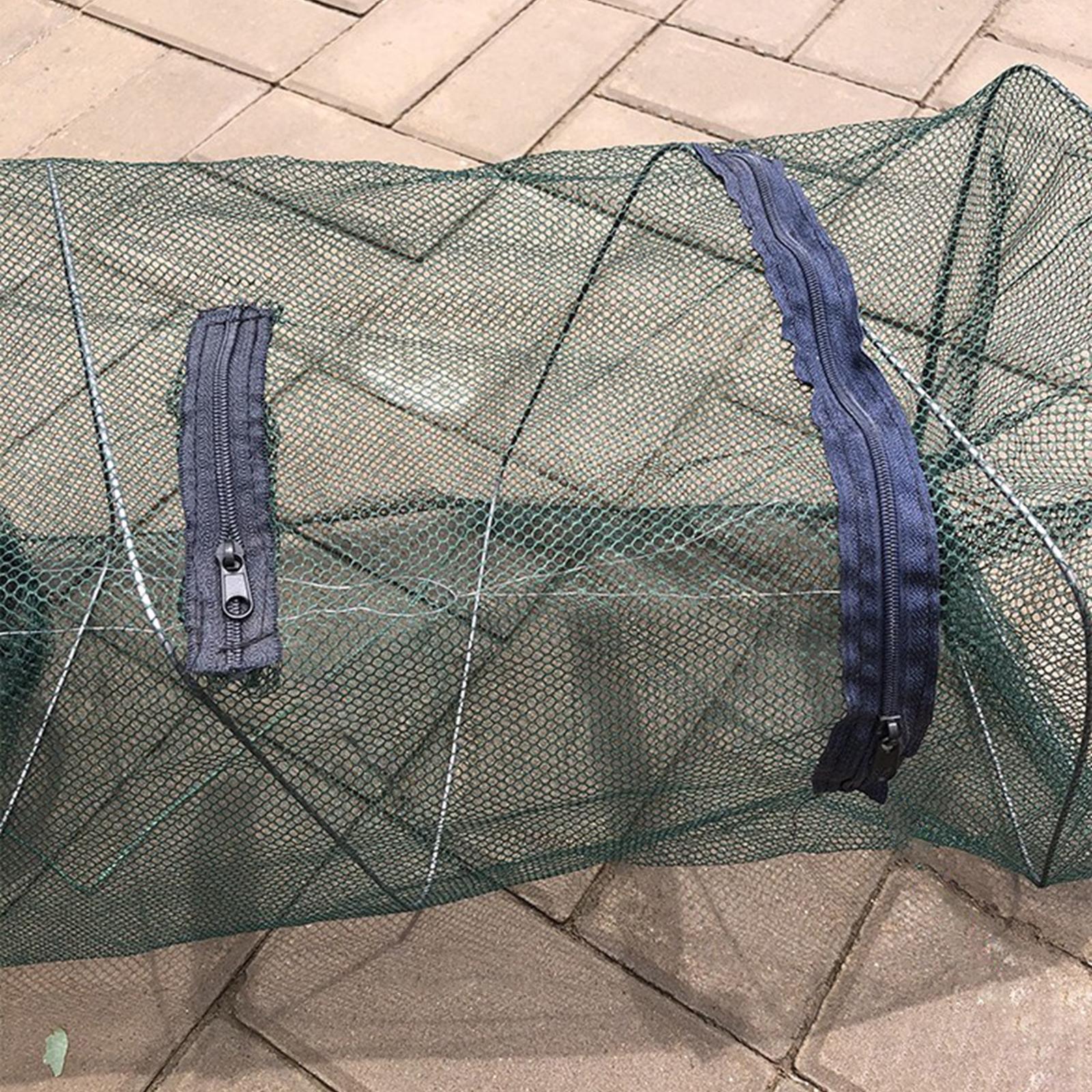 Fishing Net Lobster Net Automatic Folding Portable Easy to Use Upgrade Sturdy for Traveling Outdoor Fish Catching Kids