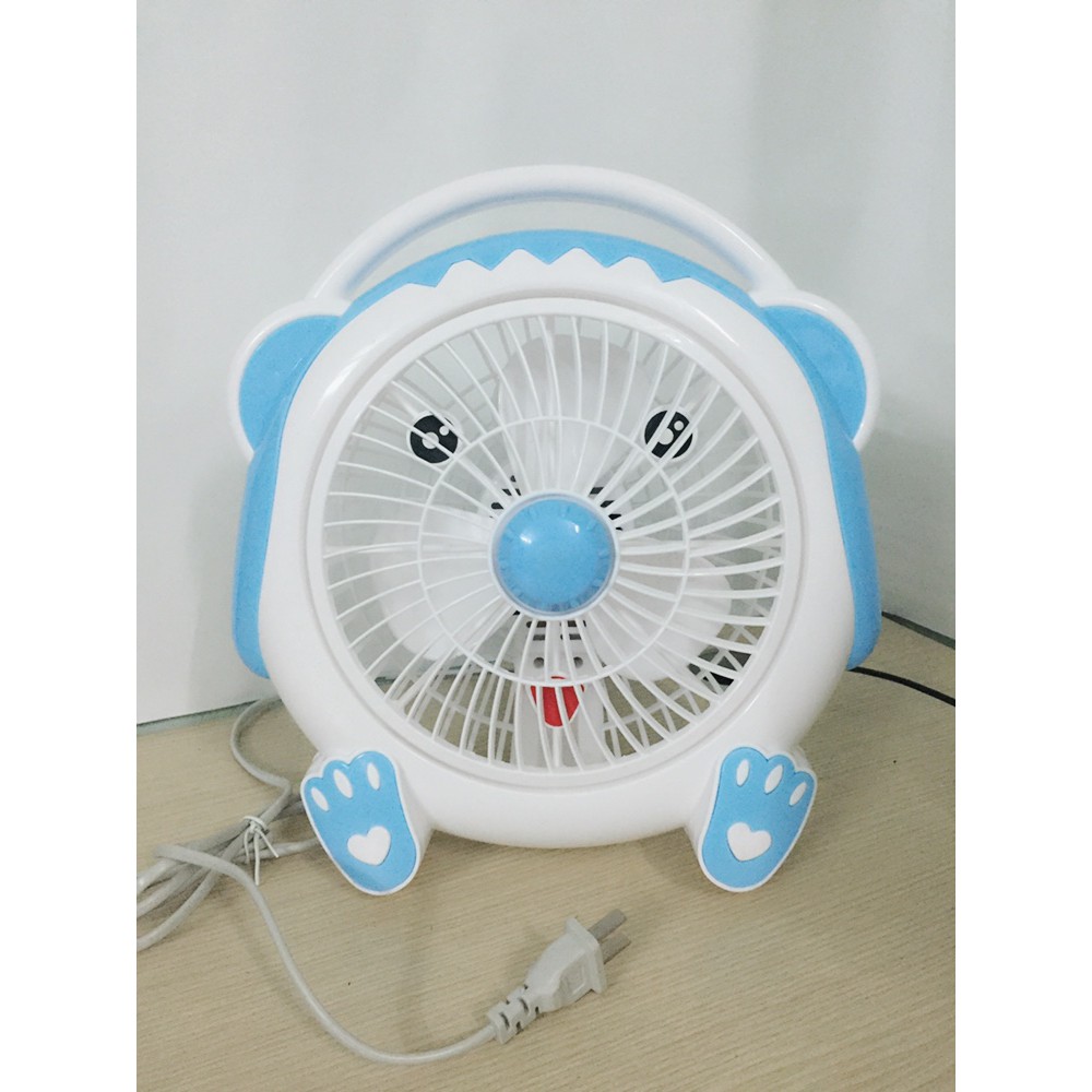 QUẠT BÀN CARTOON NHIỀU HÌNH CUTE P036 NGUỒN 220V- CÓ 3 CHẾ ĐỘ- CƯC MÁT.