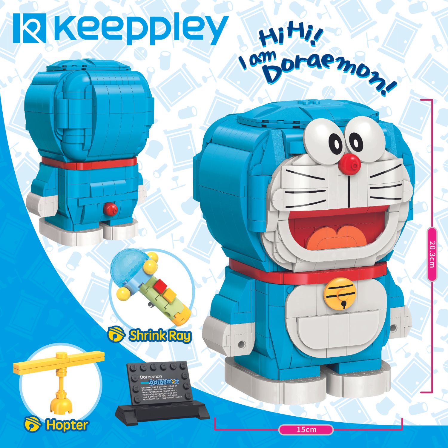 Đồ Chơi Lắp Ráp KEEPPLEY Doraemon S0104 - Herbie Toys