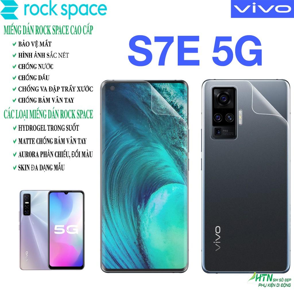 Miếng dán rock space cho Vivo S7e 5G PPF Hydrogel dán màn hình/ mặt sau lưng điện thoại tự phục hồi vết xước nhỏ chống ánh sáng xanh cao cấp - Hàng chính hãng
