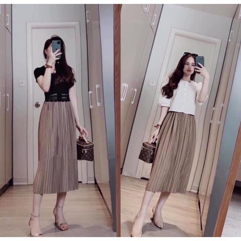 CHÂN VÁY MIDI DẬP Li