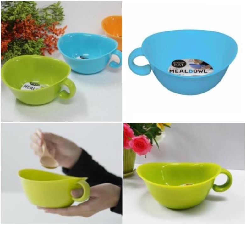 Combo 02 Bát ăn cho bé có quai cầm Kokubo Meal Bowl φ15cm - Made in Japan