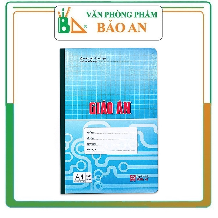 Sổ Giáo Án HH A4 120 Trang Màu Sắc Trang Nhã, Lịch Sự, Ruột Kẻ Ngang May Và Dán Gáy. Bề Mặt Giấy Trơn Mịn, Viết Đưa Bút Dễ Dàng.