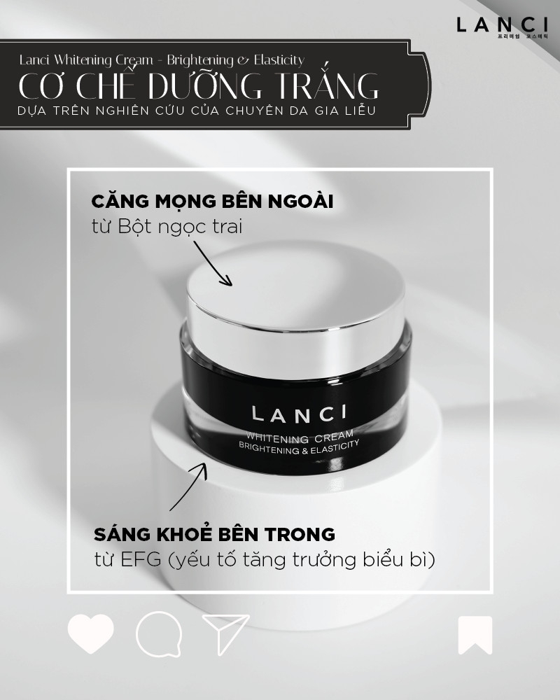 Kem Dưỡng Trắng Da Lanci Extreme Whitening Cream 3D Brighty - 50ml