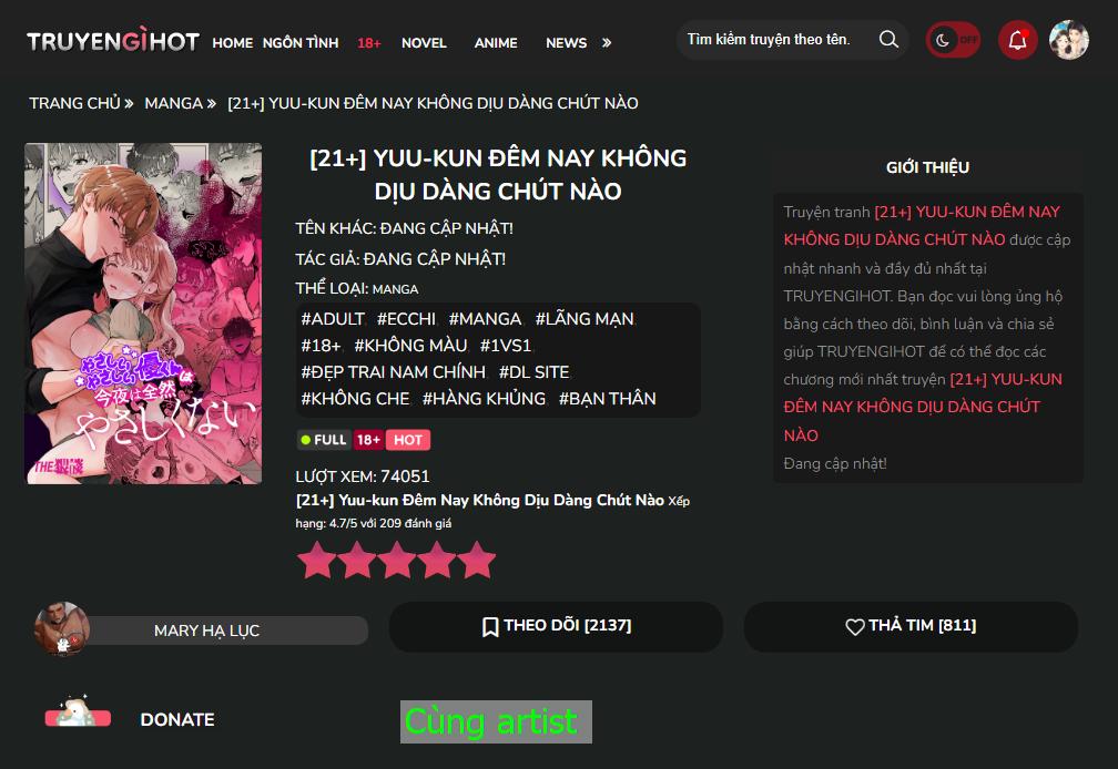 [21+] Yuu-Kun Đêm Nay Không Dịu Dàng Chút Nào chapter 3.2 - Trang 4