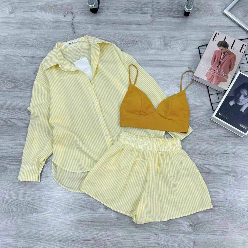sét 3 món áo 2dây ,quần short NGOC TRINH