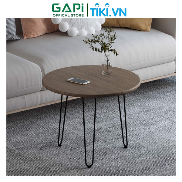 Bàn trà chân uốn Hairpin hiện đại GAPI, bàn sofa phòng cách sang trọng và tinh tế GM63