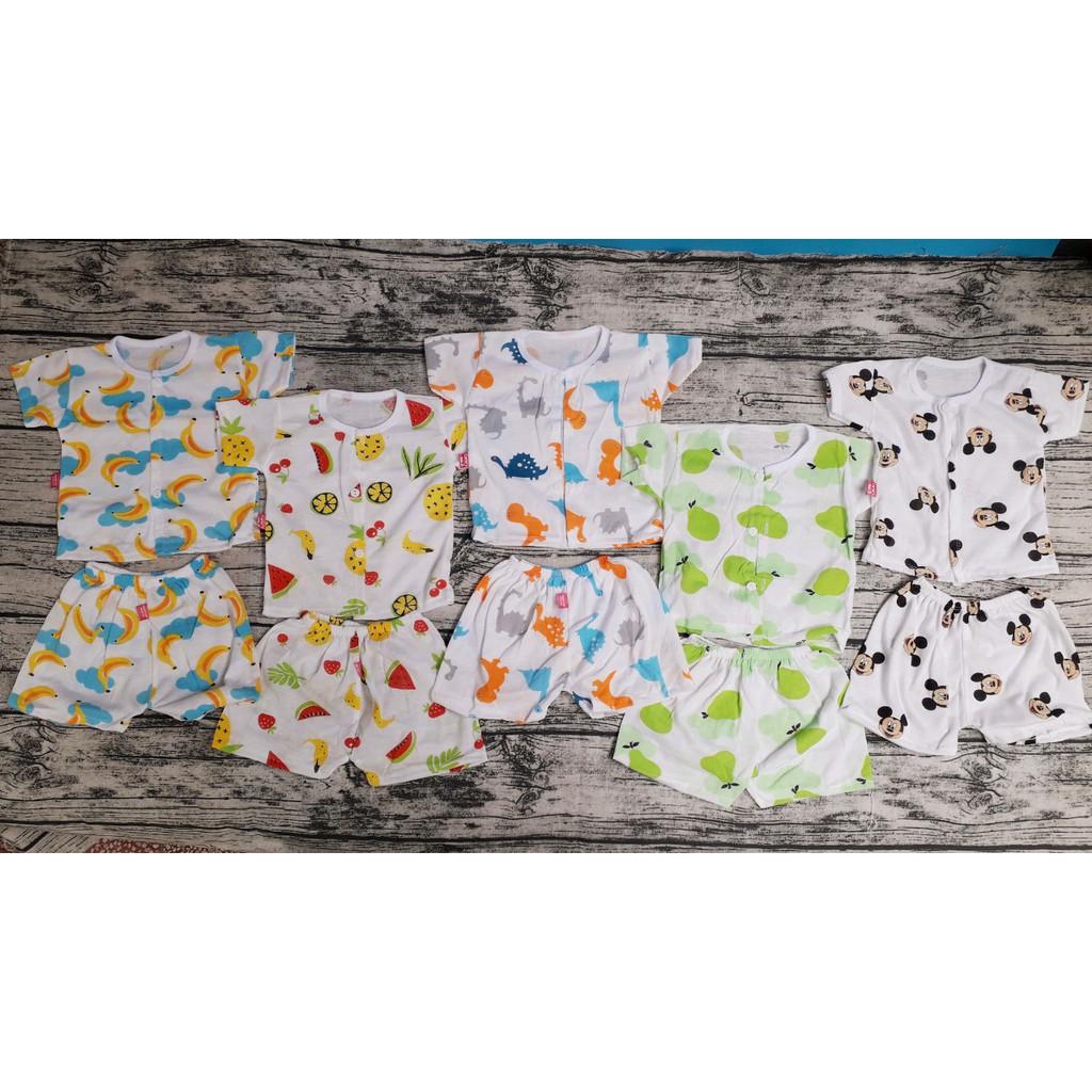 Set 5 bộ quần áo cộc tay cotton Cater cực xinh cho bé