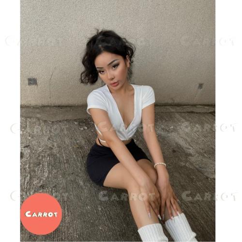 Áo croptop tay ngắn cột dây sexy quyến rũ phong cách thời trang nữ tôn dáng trendy carrotxinhdep