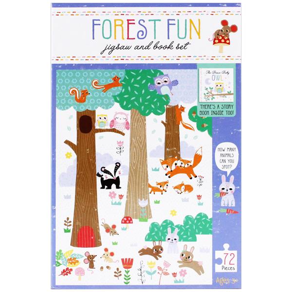 Jigsaw &amp; Book Set - Forest Fun