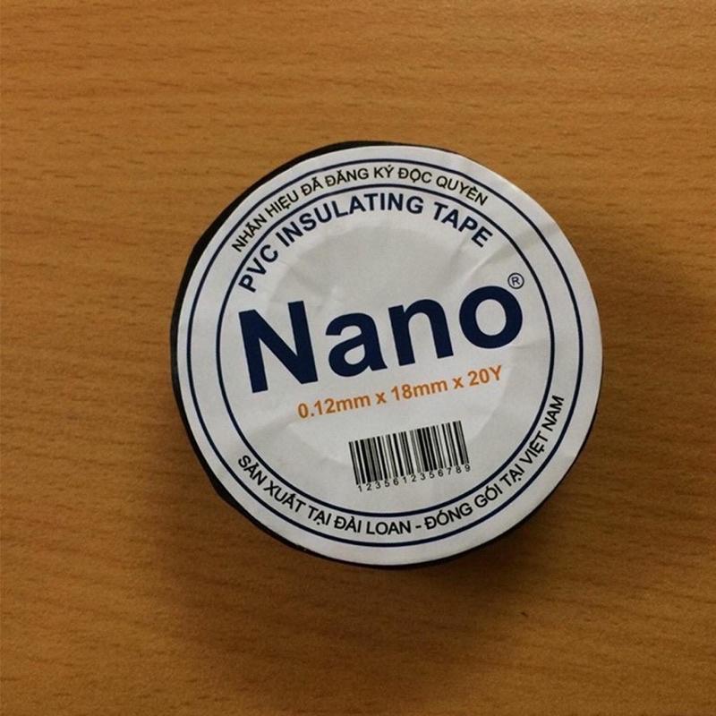 Băng dính điện Nano đen để bọc cách điện cho các chi tiết điện tử, dây điện, lõi điện và các ứng dụng khác