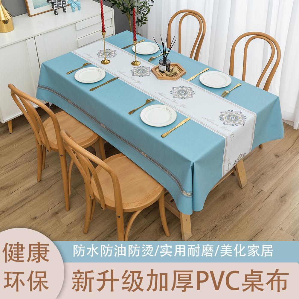Khăn Trải Bàn Hình Chữ Nhật Bằng PVC Chống Thấm Nước / Dầu / Bỏng Dùng Một Lần Tiện Lợi Ốp