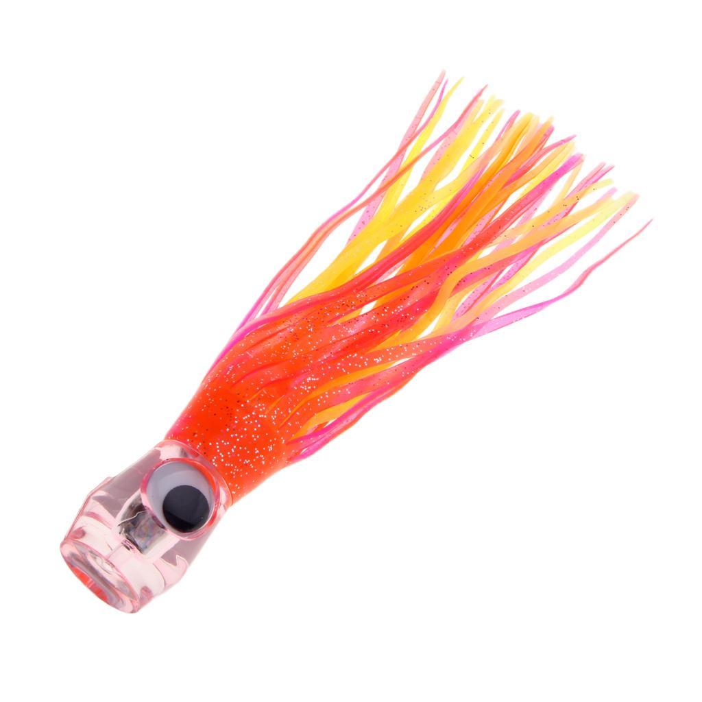 4pcs Saltwater Fishing Octopus Squid Skirt Lure Marlin Tuna Trolling Lures