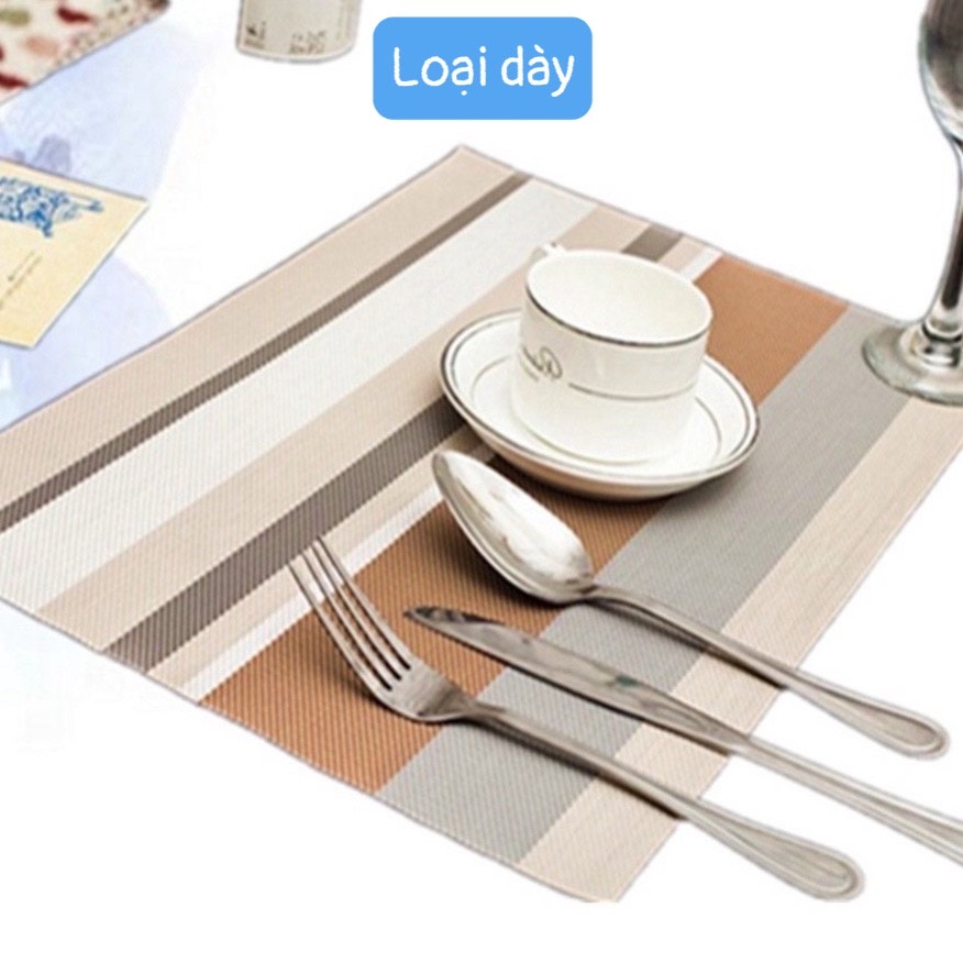 Tấm Lót Bàn Ăn, Miếng Lót Bàn Ăn Sang Trọng Loại Dày Nhựa PVC Chống Thấm Cách Nhiệt Cao Cấp