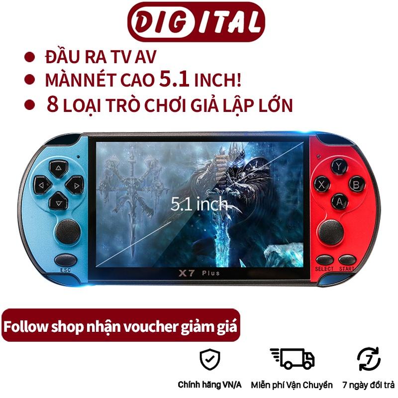 Máy chơi game X7 Plus máy chơi game màn hình lớn 5.1 inch 8G HD Giải trí Chip trò chơi chuyên nghiệp