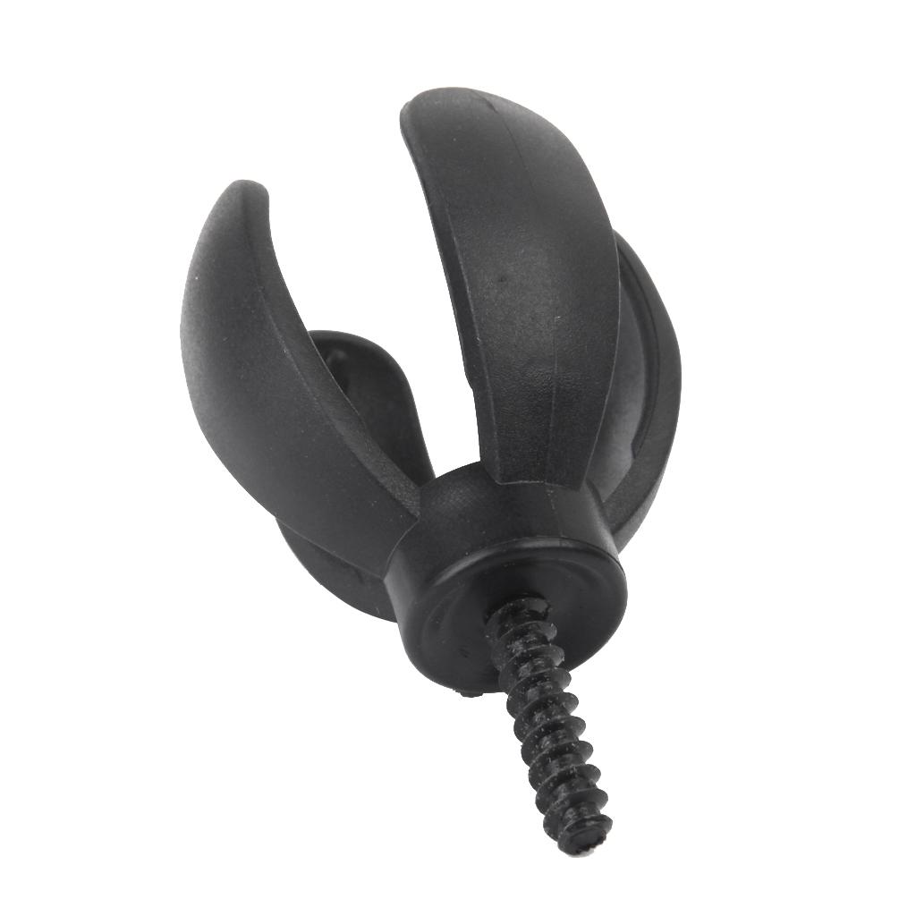 4-Prongs Golf Ball Pick Up Claw, Retriever, Sucker, Pickup Tool for Most Putter Grip Attachable - Black