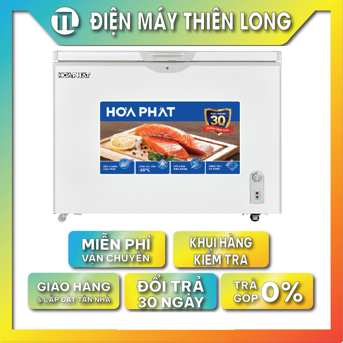 Tủ đông Hòa Phát 252 lít HPF AD6252 - Hàng chính hãng( Chỉ giao HCM)