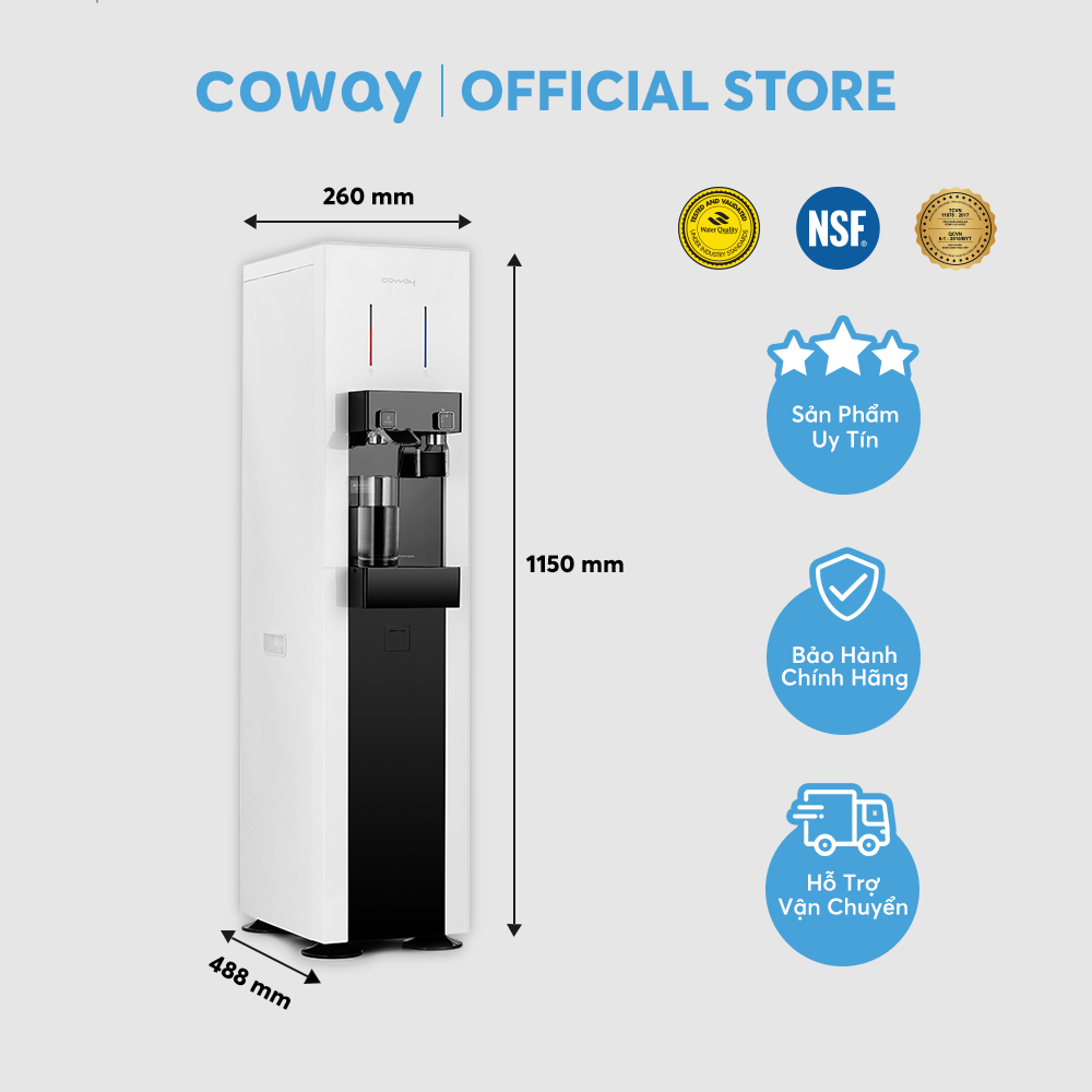 Máy lọc nước nóng lạnh Coway Harry CHP-590R - Hàng chính hãng