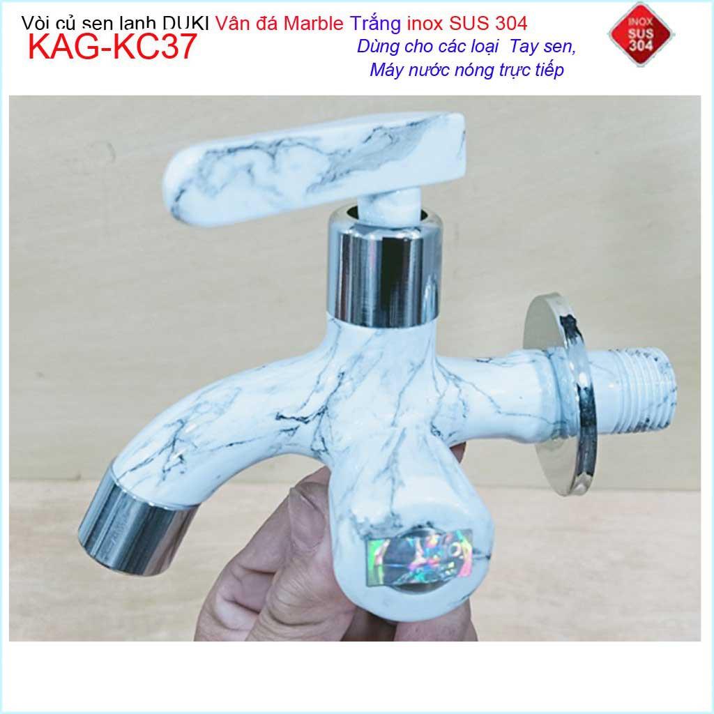 Vòi sen tắm vân đá marble Duki KAG-KC37, Củ sen tắm lạnh cao cấp đá marble