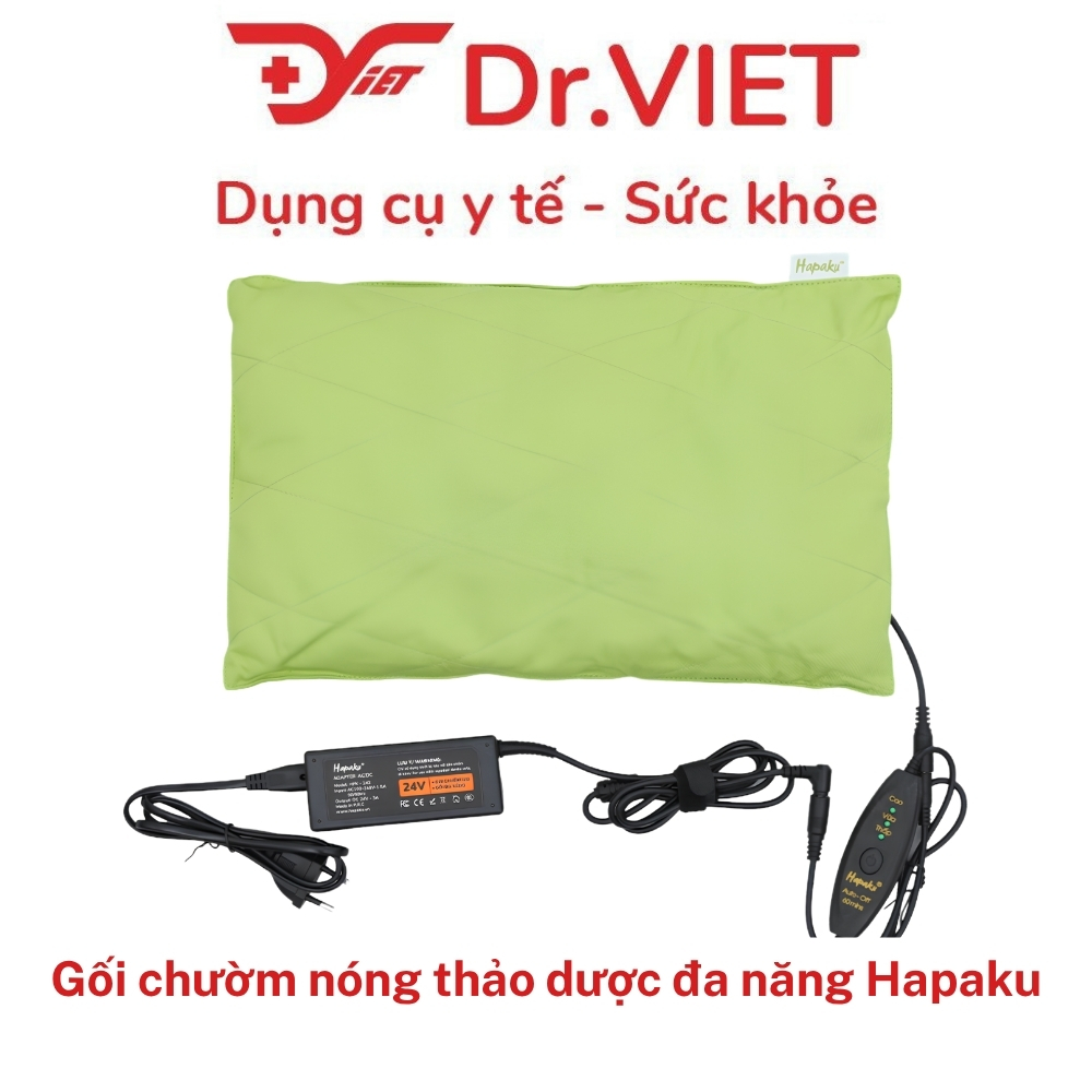 Gối Chườm Nóng Thảo Dược Đa Năng Hapaku Bằng Điện Giảm Đau Lưng Bụng Cổ Vai Gáy