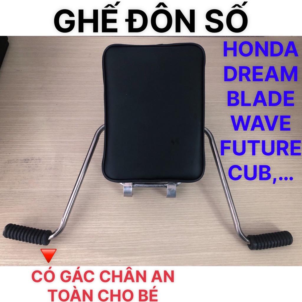 GHẾ ĐI XE MÁY DÀNH CHO XE SỐ / XE Dream - Wave - Cub- Future - SIRIUS , GHẾ ĐÔN SỐ INOX NHỎ , GỌN