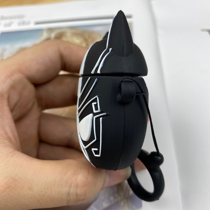 Bao Case cho Airpods 1/2/Pro hình Chiến Binh Báo Đen Black Panther - Mã TZAP370