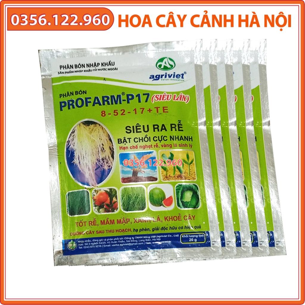 5 gói Phân bón Profarm -P17 8- 52-17 + TE siêu ra rễ, bật chồi cực nhanh