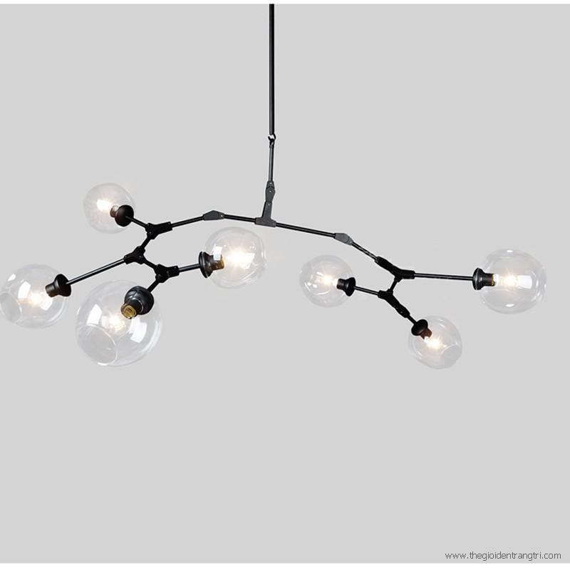 Đèn thả thủy tinh 7 bóng 22200