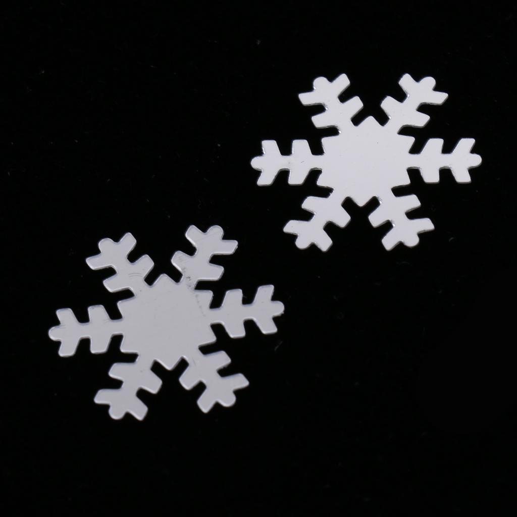 Christmas White Snowflake Throwing Confetti Party Tabletop Decor 15g