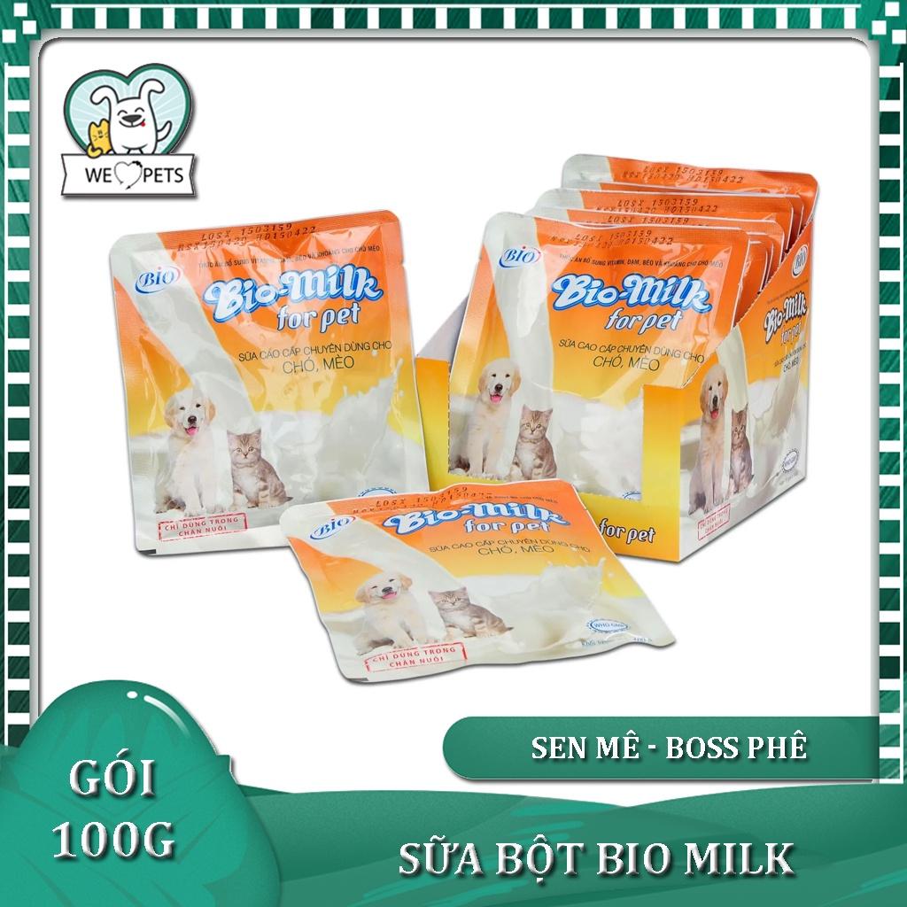 Sữa cho chó con, sữa cho mèo con thú cưng Bio Milk 100g - Sữa bột cho chó mèo con