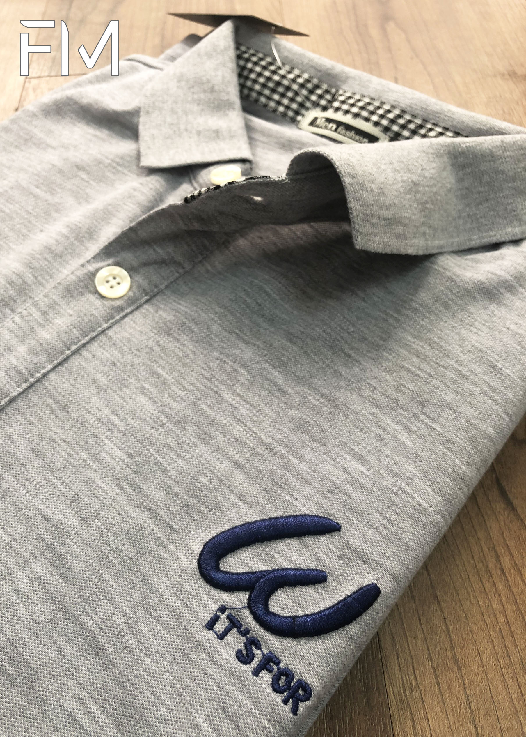 Áo Polo nam cổ bẻ ngắn tay, chất liệu vải cá sấu cotton cao cấp, trẻ trung, năng động – FORMEN SHOP – FMPS041 - XÁM - L