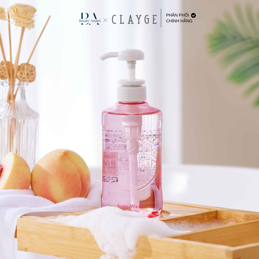 Sữa tắm dưỡng ẩm hương đào Clayge Body Wash M