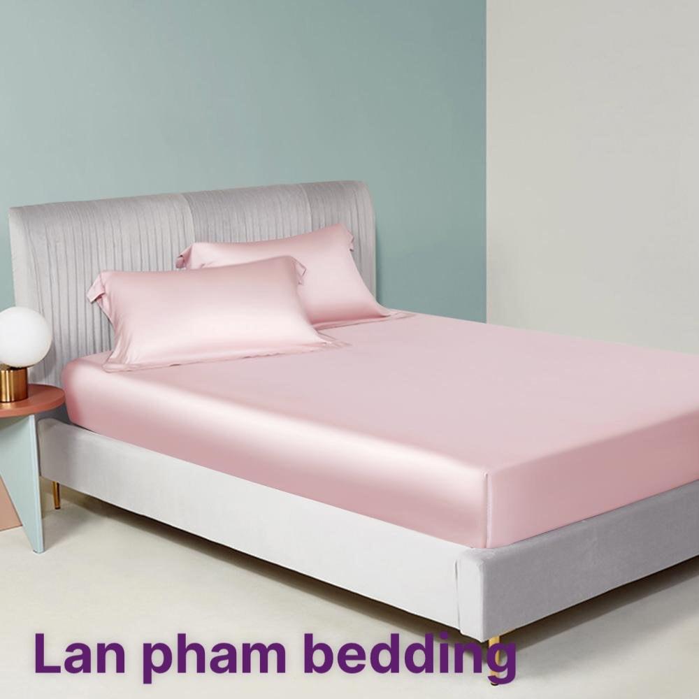 Drap Giường Ga Giường Lẻ Lụa Lavish Silk Mát Mịn - Hồng Phấn