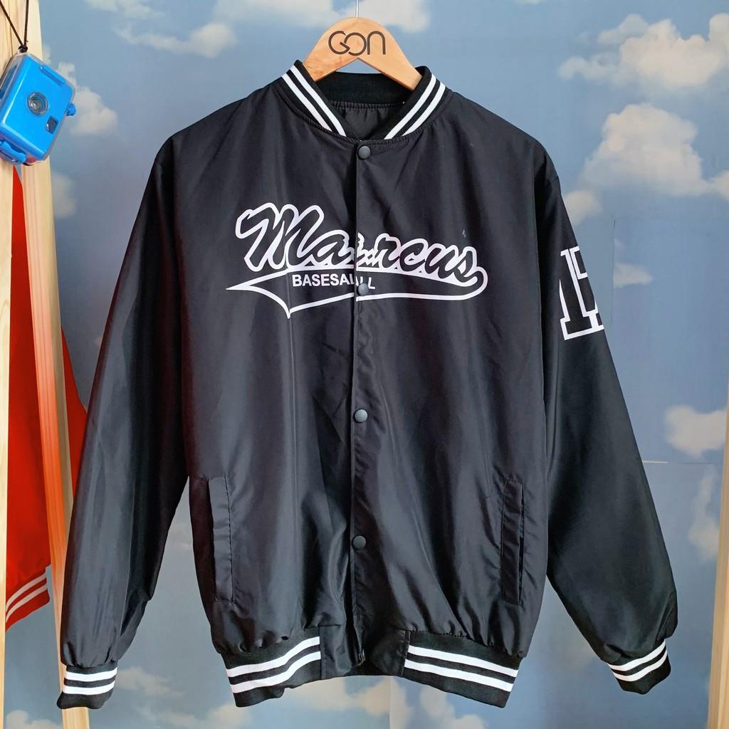 Áo Khoác kiểu dù Bomber unisex form rộng nam nữ 2 lớp MARCUS