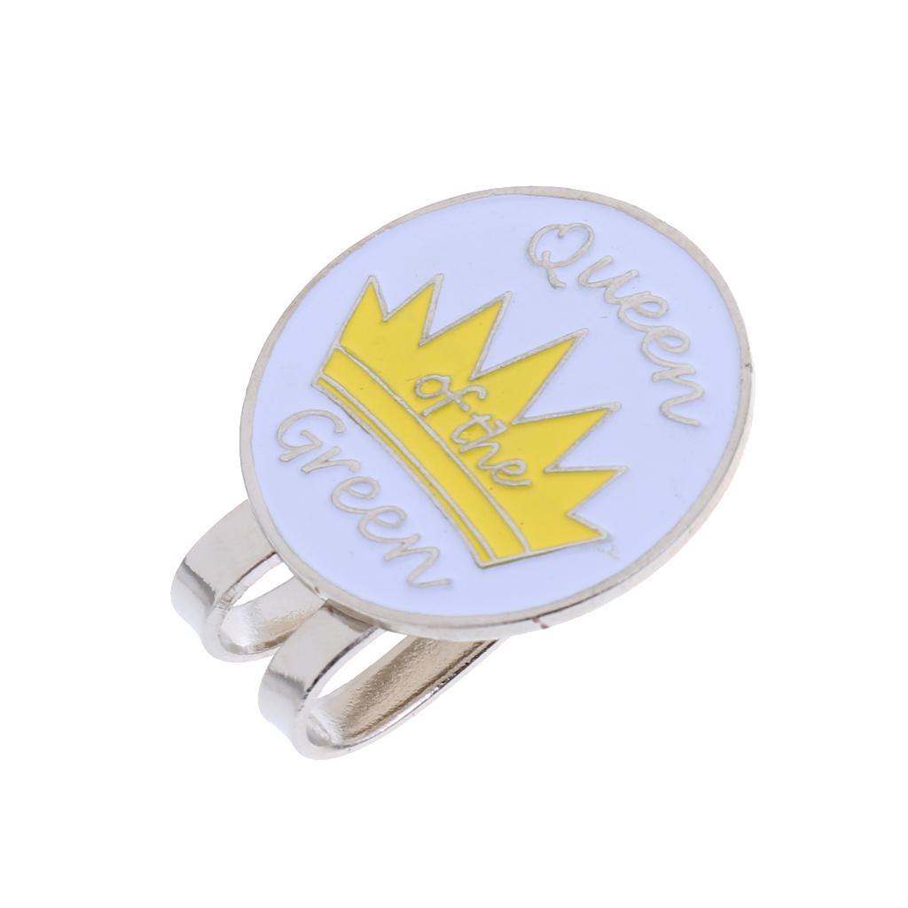 Alloy Golf Hat / Cap / Visor Clip with  Golf Ball Marker Golf Accessories