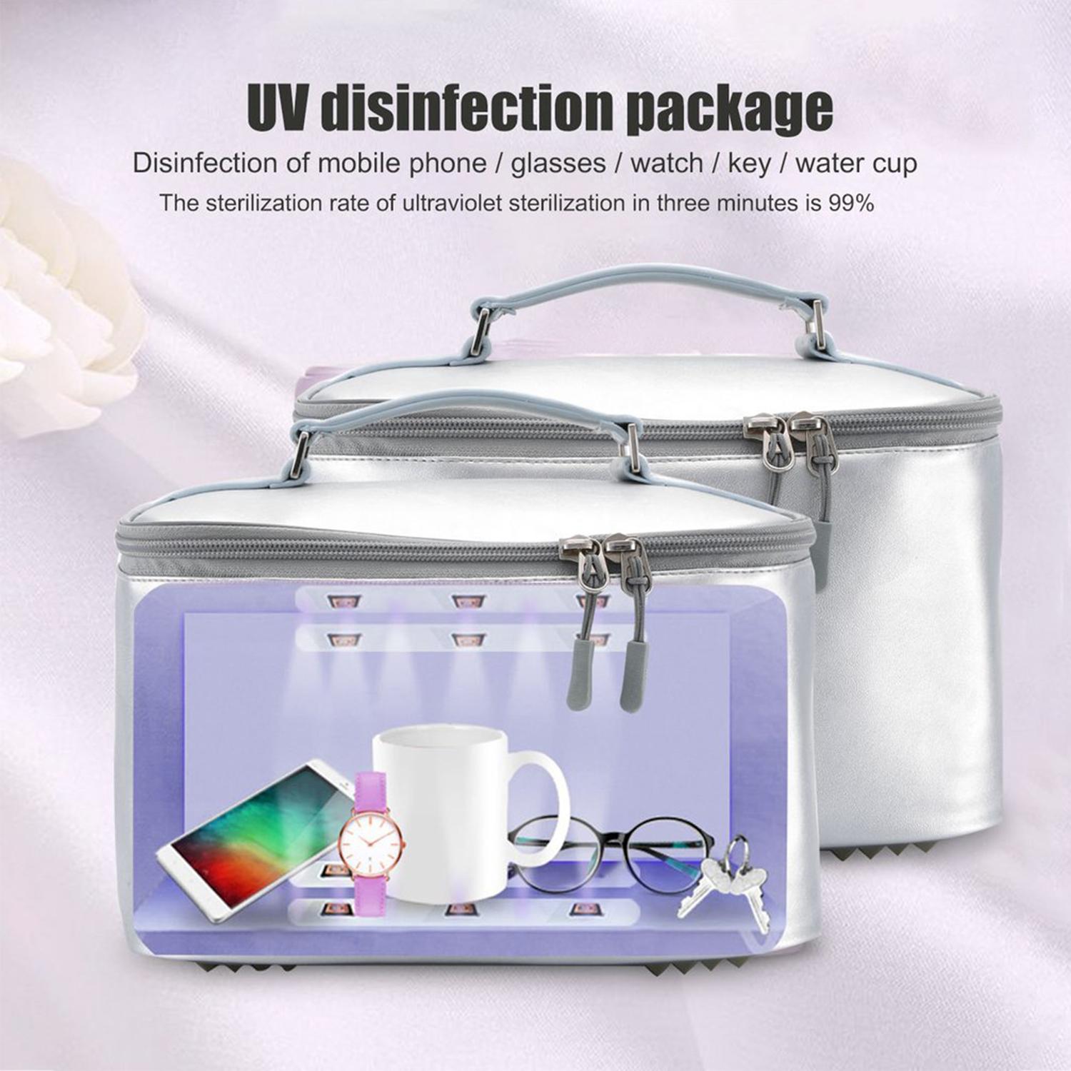Túi khử trùng bằng tia cực tím Ozone của đèn UV LED sâu, quét ánh sáng mạnh, loại bỏ 99% các vật có hại trong vòng 5 phút